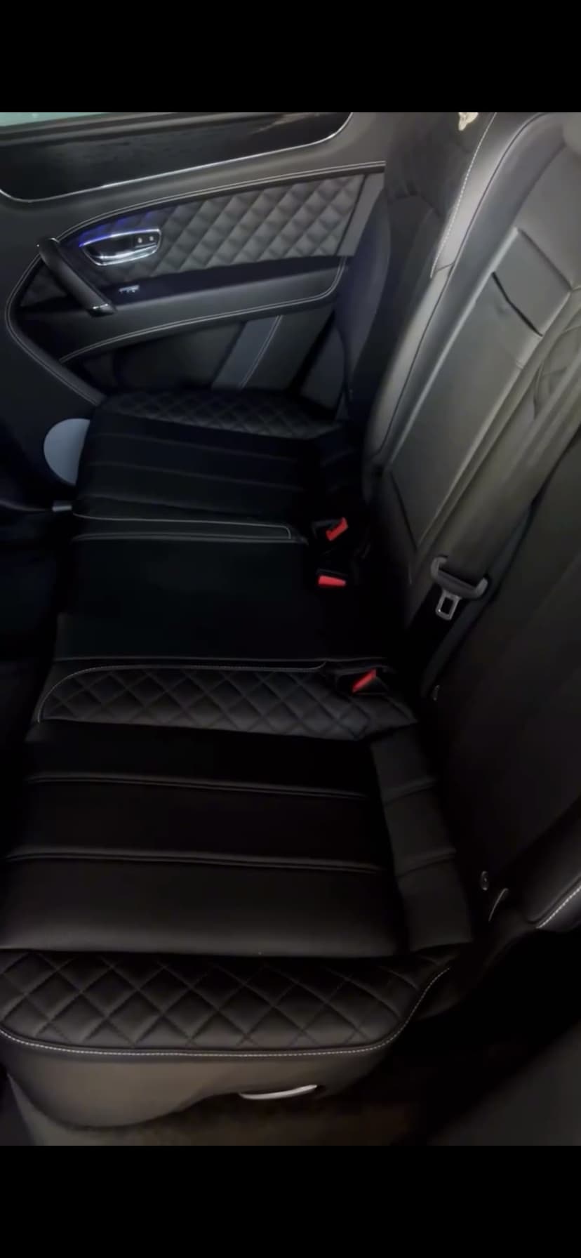 Bentley rear seat detailing