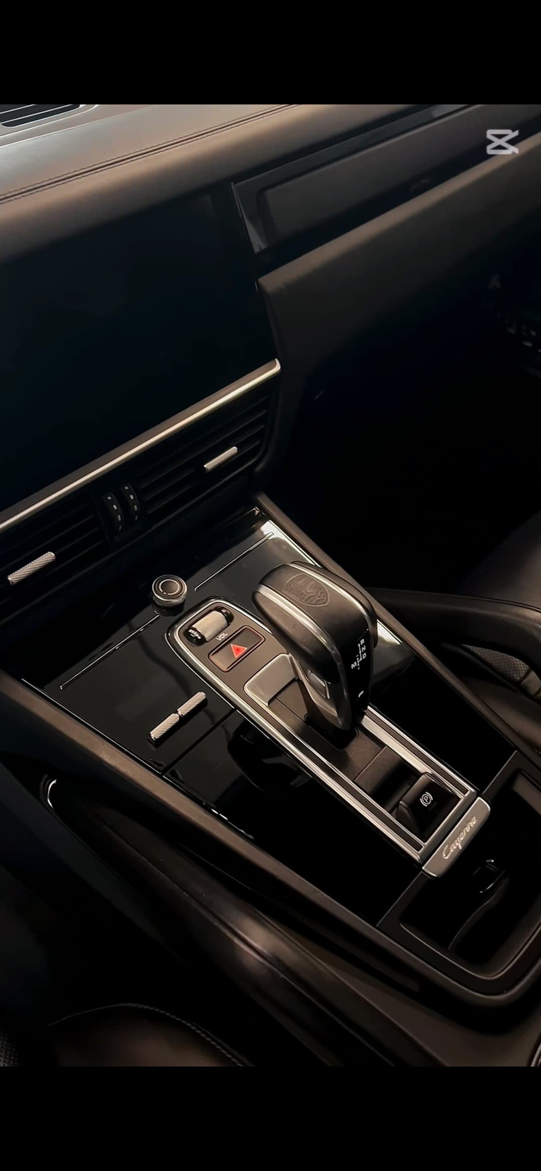 Porsche Cayenne center console detail